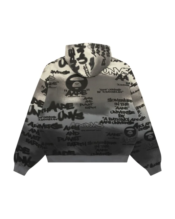 ايه ايه بي إي AAPEUNVS graffiti zip-up hoodie